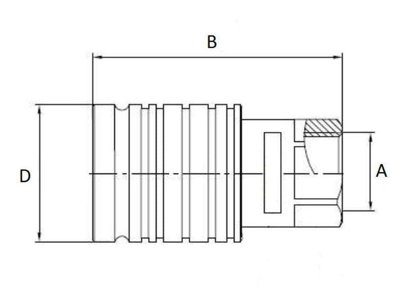Valvula Fêmea 1/2'' (de puxar) (S.4349)