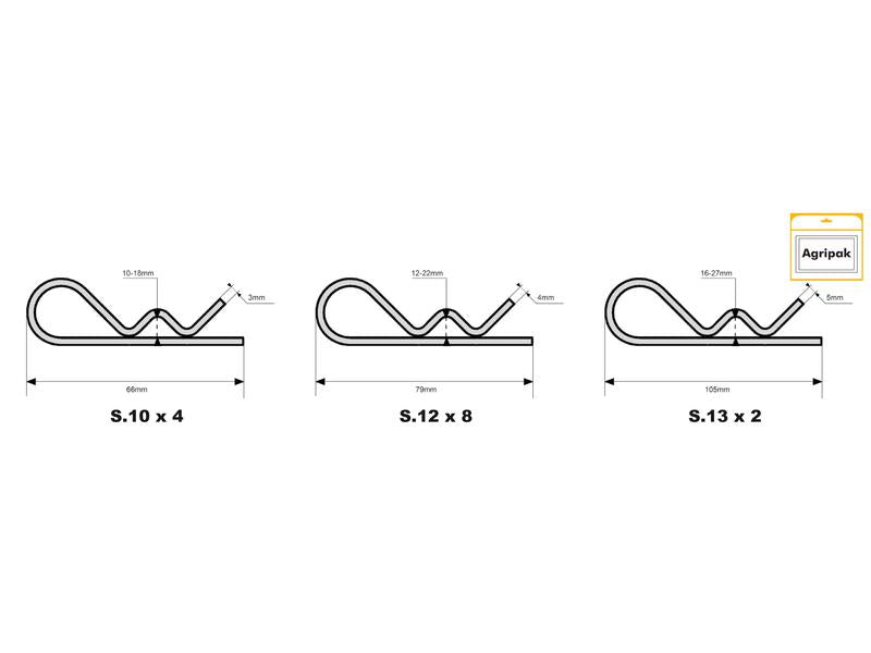 Cavilha tipo R Ø3-5mm x 66-105mm (S.4575)