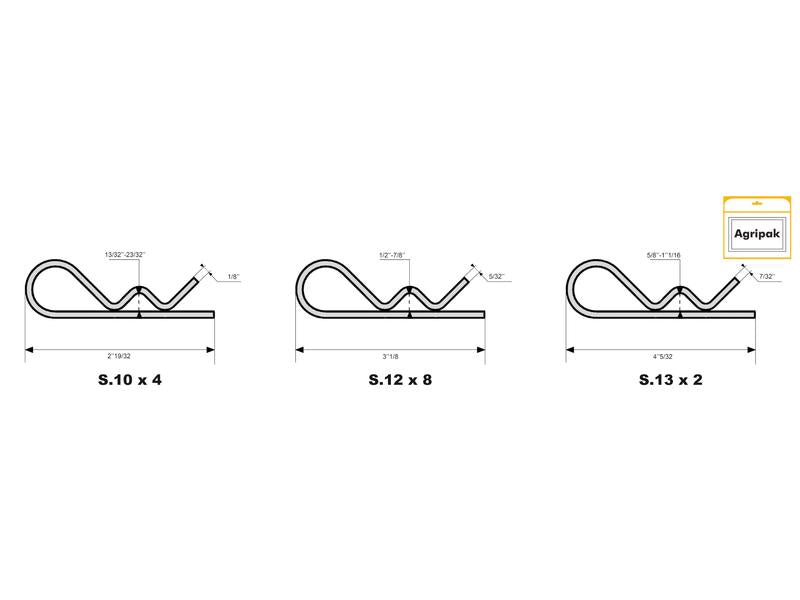 Cavilha tipo R Ø3-5mm x 66-105mm (S.4575)