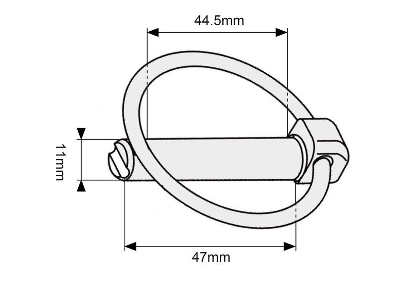 Cavilha de mola, Cavilha Ø11mm x 47mm (S.4581)