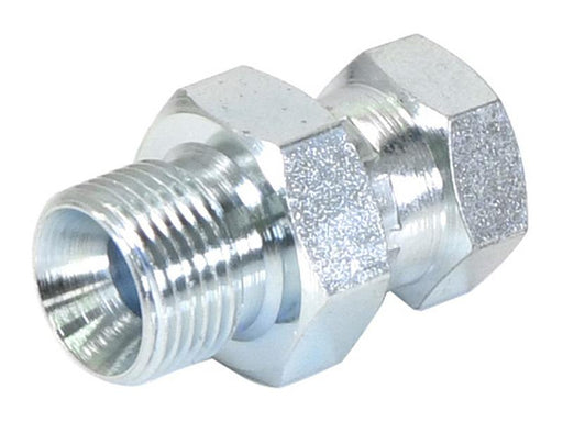 Adaptador hidráulico 3/8'' BSP Macho x 1/4'' BSP Fêmea giratória (S.4686)