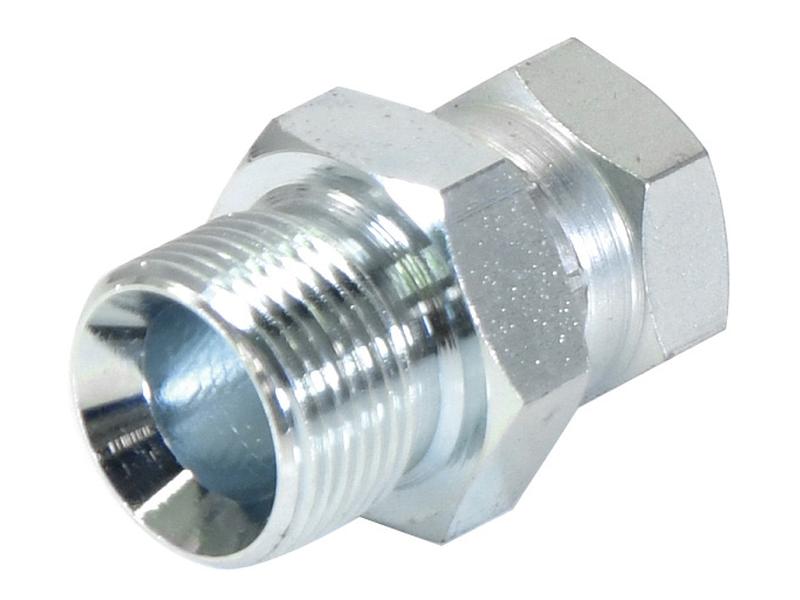 Adaptador hidráulico 3/4'' BSP Macho x 1/2'' BSP Fêmea giratória (S.4688)