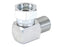 Adaptador hidráulico 3/8'' BSP Macho x 3/8'' BSP Fêmea giratória 90° (S.4694)