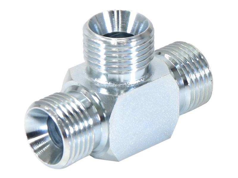 Peça hidráulica em T 1/2'' BSP Macho x 1/2'' BSP Macho x 1/2'' BSP Macho (S.4700)