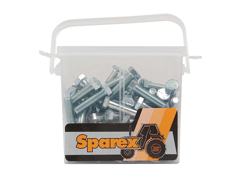 Parafuso, Tamanho: 1/4 - 3/8'' x UNF (DIN or Standard No. DIN 931, DIN 934) Resistência à tração: 8.8. (S.4864)