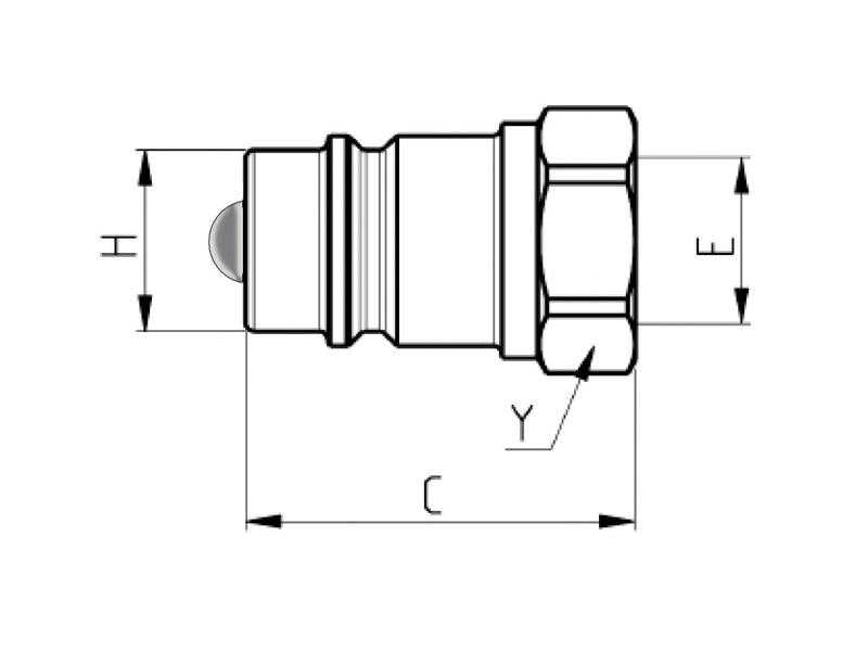 Valvula Macho 1/2'' BSP (S.50007)