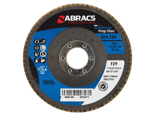 Disco de lamelas Ø115 x 10 x 22mm - 40 Grit (S.50138)