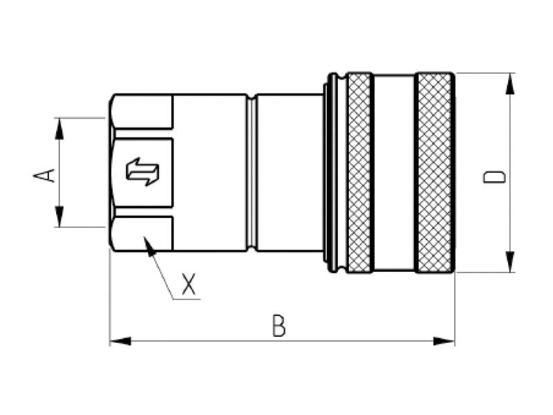 Valvula Fêmea 1/2'' BSP NV Series (S.502961)