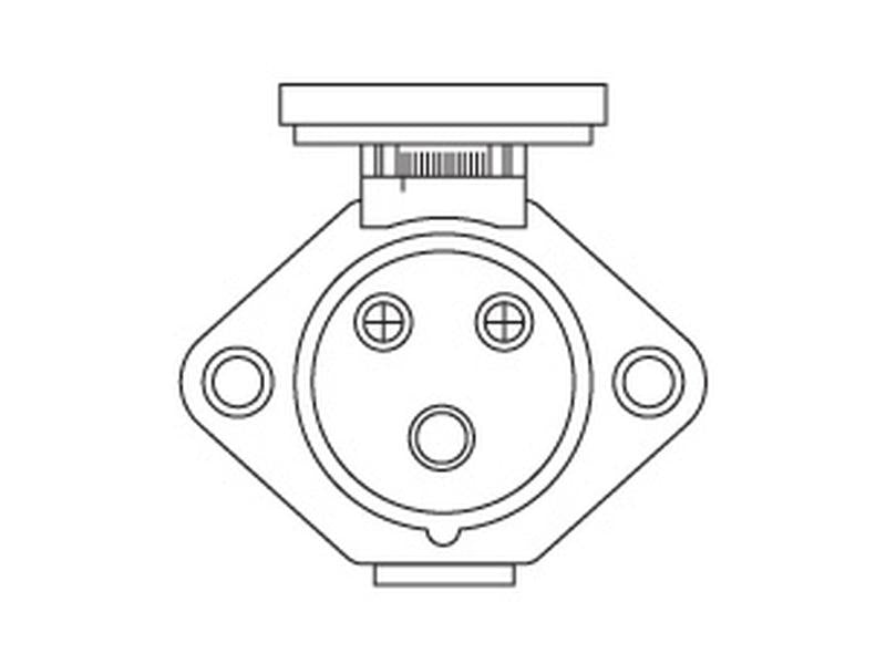 Ficha fêmea 3 ligações (S.50977)