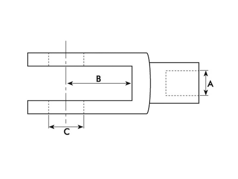 Forquilha Métrico M10 (DIN 71751) (S.51315)
