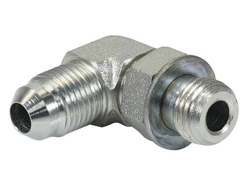 Adaptador hidráulico 1/2'' JIC Macho x 1/2'' UNF Macho 90° Tubo forjado posicional em forma de T (S.52153)