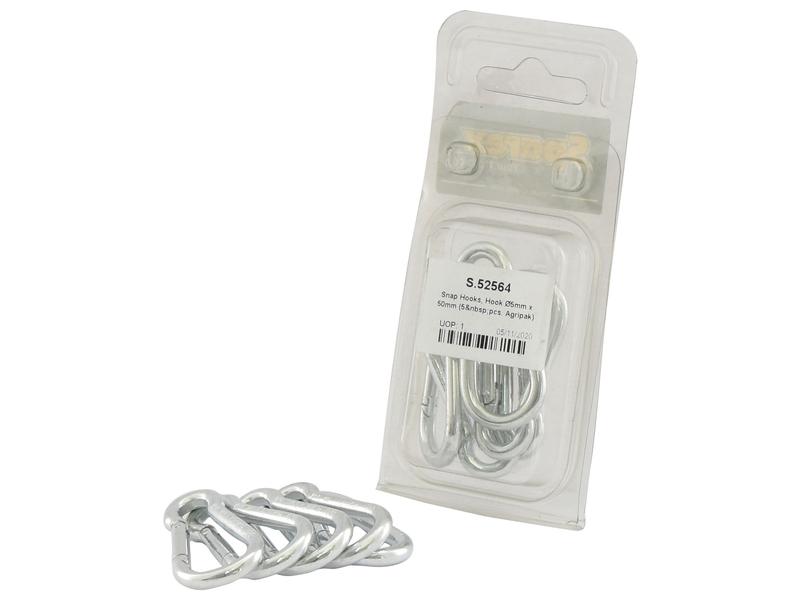 Agripak 5 un. Mosquetão 5 x 50mm (S.52564)