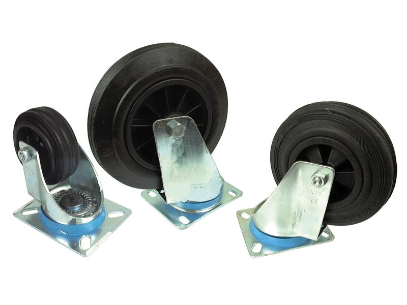Roda borracha - Capacidade: 50kgs, Diâmetro da roda: 80mm (S.52570)