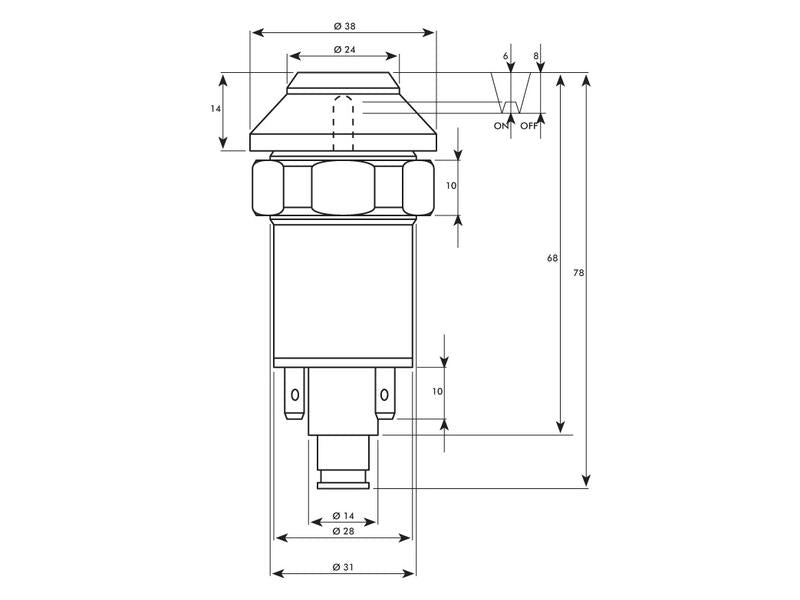 Interruptor Front Side Lights (S.52812)