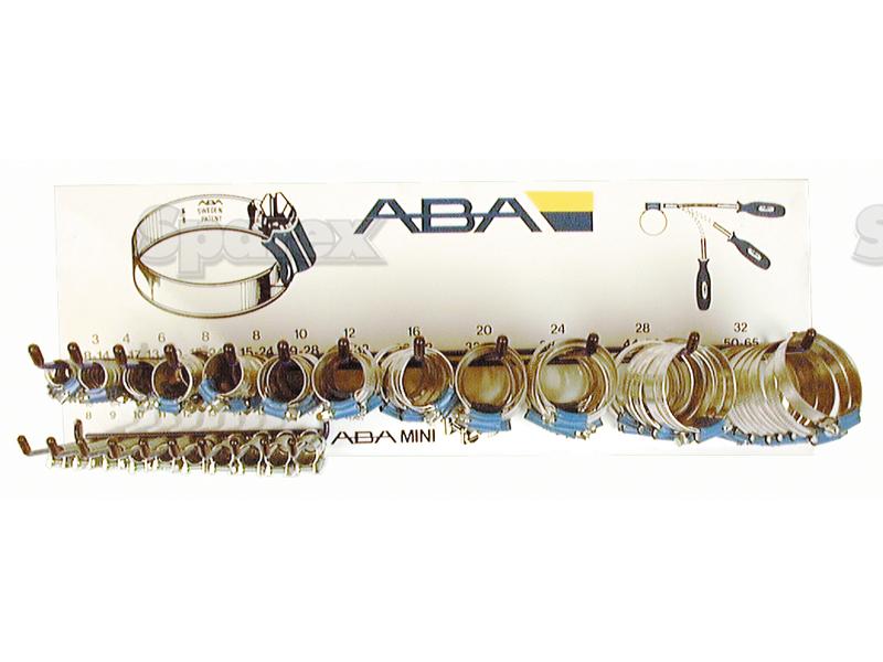 Mini Clip - Worm Drive Abraçadeira, Diâmetro minimo6mm, Diâmetro máximo65mm, 244 un. Sortido. (S.5292)