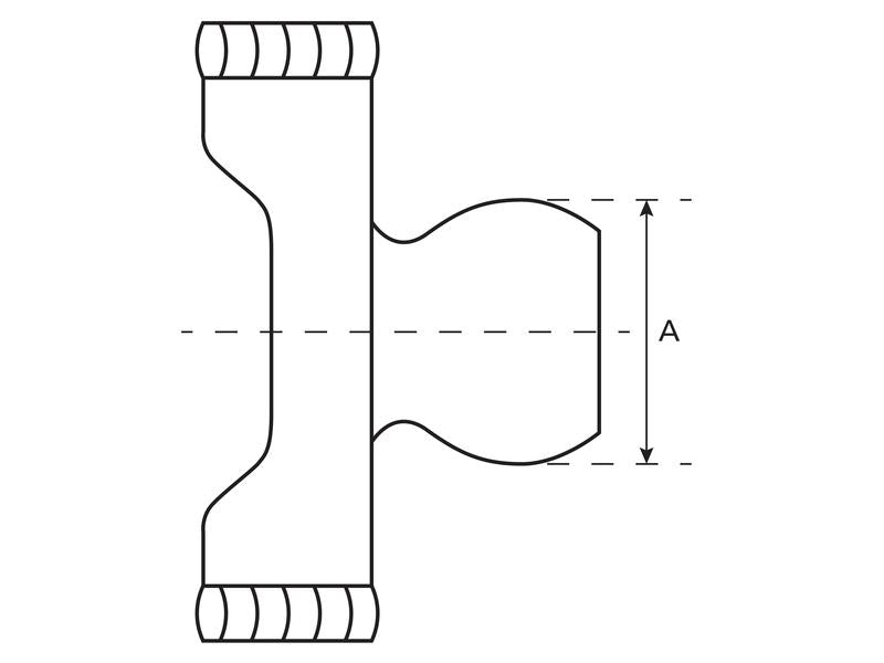 Forquilha homocinetica (Dimensão da cruzeta: 32 x 76 & 27 x 94mm), Tamanho: 1-3/8'' x 6 Estrias (S.53509)