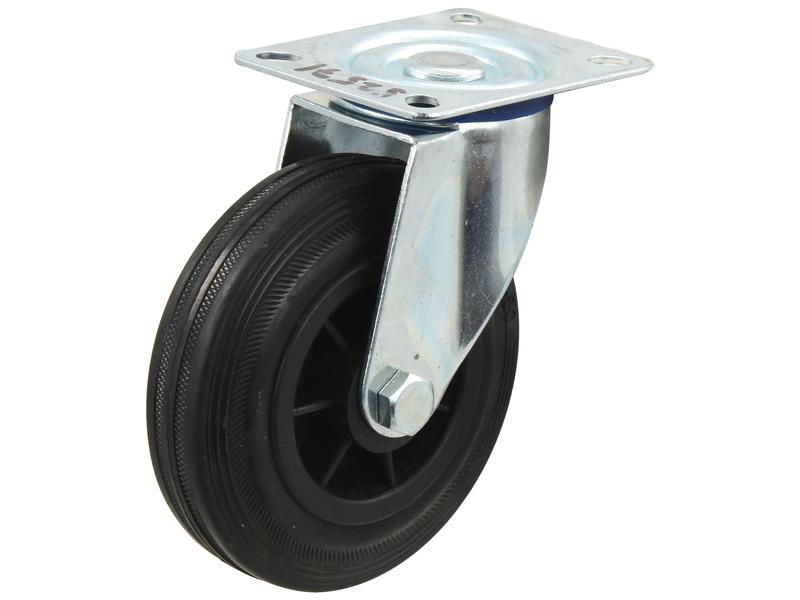Roda borracha - Capacidade: 100kgs, Diâmetro da roda: 125mm (S.53627)