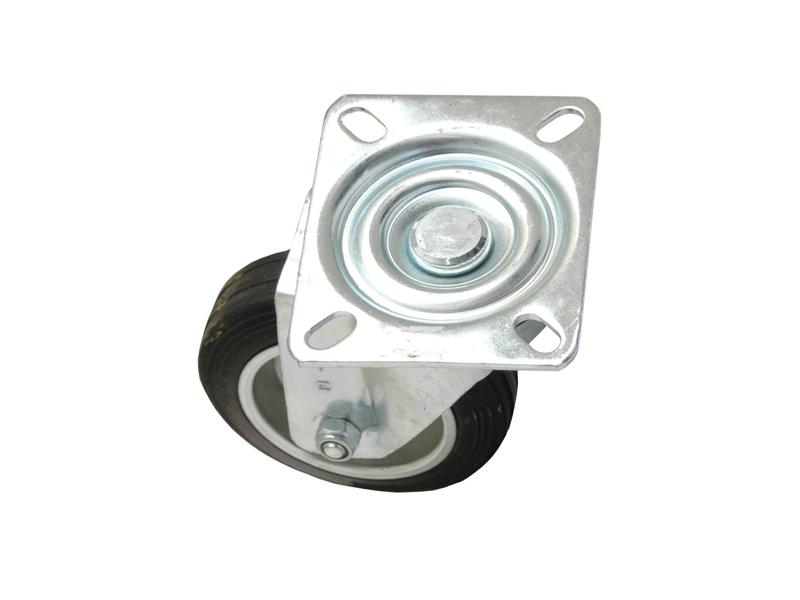 Roda borracha - Capacidade: 100kgs, Diâmetro da roda: 125mm (S.53627)