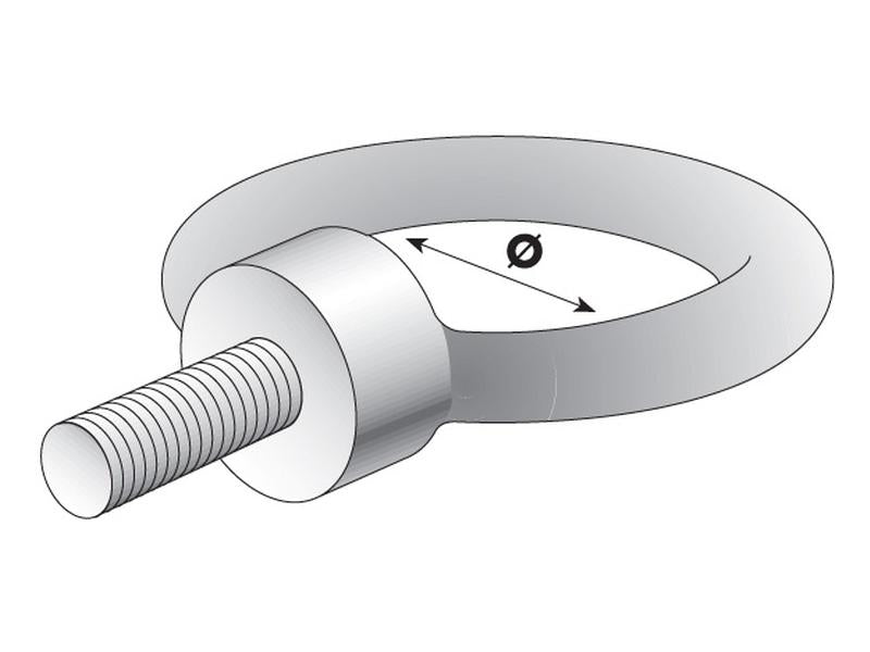 Parafuso, M8x13mm, Ø20mm (DIN 580) (S.54752)