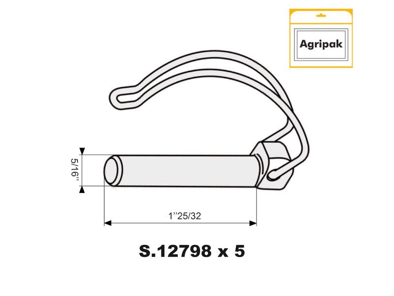 Agripak 5 un. Cavilha 10mm x 55mm (S.56682)