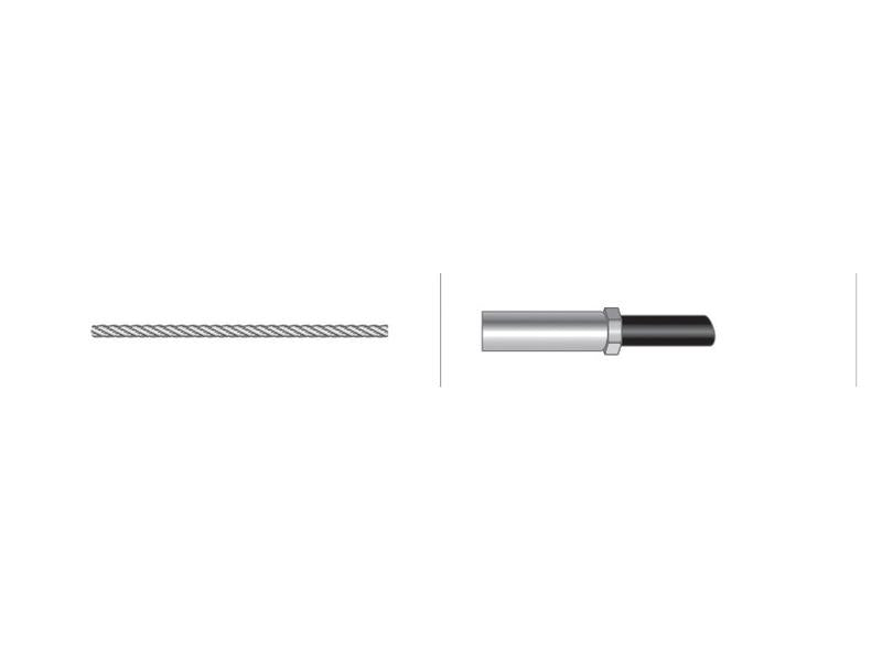 Cabo stop - Comp: 1287mm, Comprimento externo do cabo: 1100mm. (S.57376)