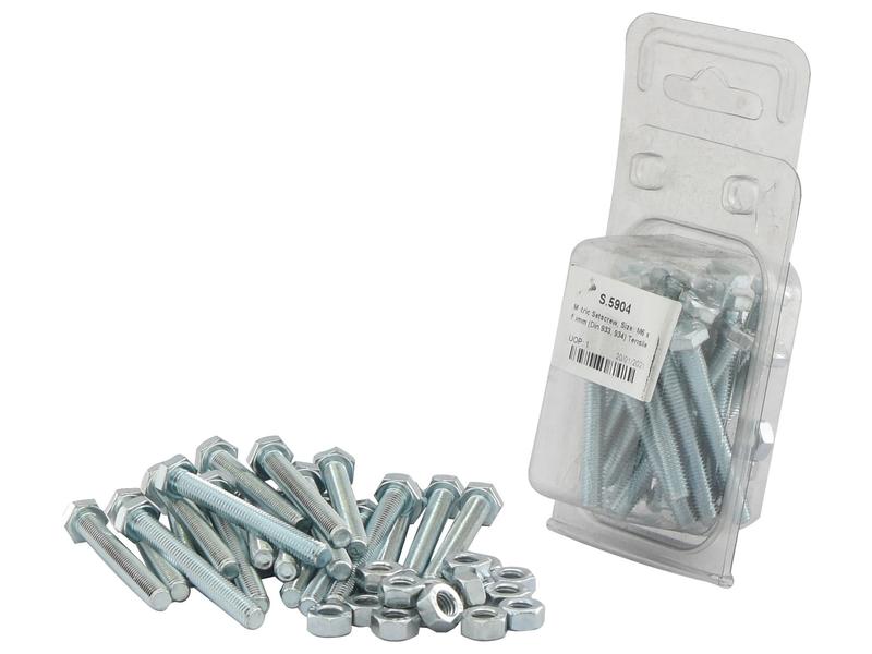 Agripak 20 un. Parafuso métrico M6x50mm (S.5904)