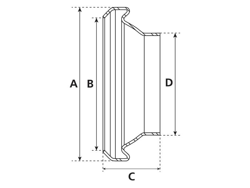 Acoplamento soldar - Fêmea - 4'' (108mm) (não galvanizado) (S.59400)