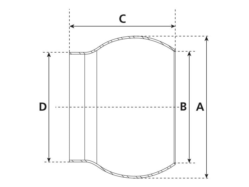 Acoplamento soldar - Macho - 4'' (108mm) (não galvanizado) (S.59403)