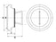 Tampa - Fêmea - 6'' (159mm) (galvanizado) (S.59420)