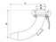 Cone de espalhamento 90° - Macho 6'' (159mm) (galvanizado) (S.59446)