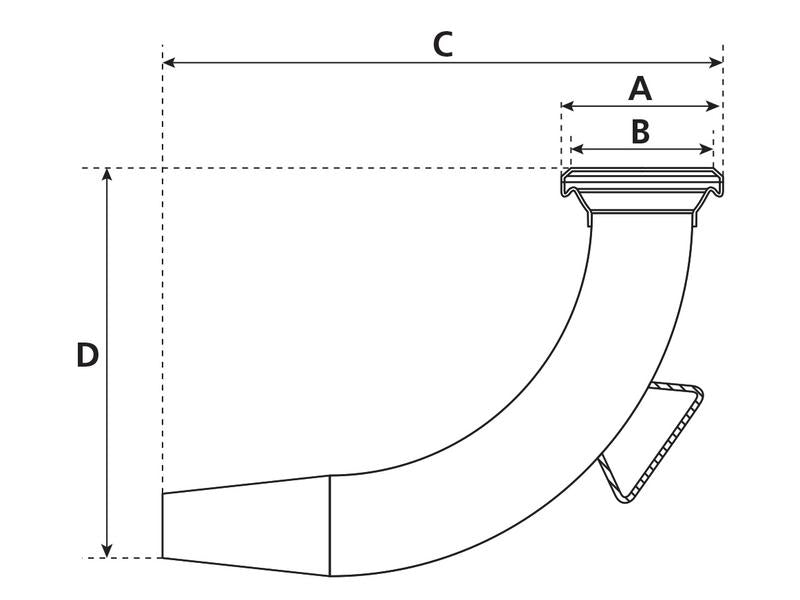 Cone de espalhamento 90° - Fêmea 4'' (108mm) (galvanizado) (S.59447)