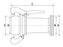 Adaptador Macho-Fêmea - 5'' para 4'' (108-133mm) (galvanizado) (S.59453)