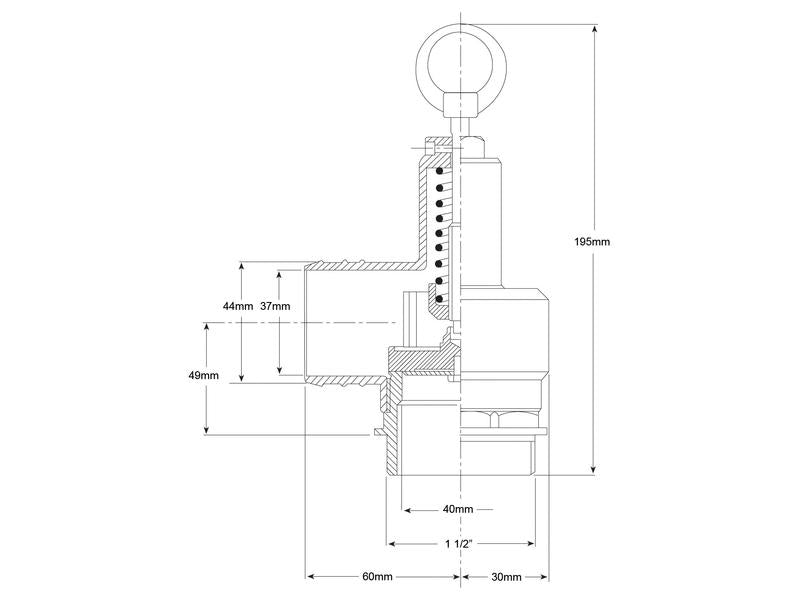 Zawór nadciśnieniowy 1-1/2 (S.59488)