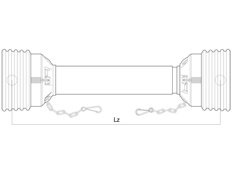 Protecção transmissão - Easylock, (Lz) Comprimento: 1310mm, Embalagem: Guarda Extra grande. (S.59618)