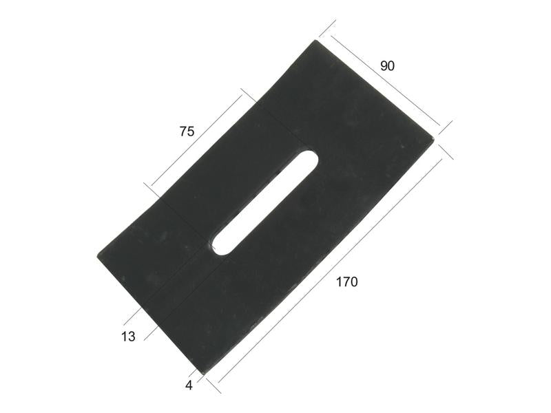 Prato raspador 170x90x4mm Aplicavel em: 52590500 (S.59752)