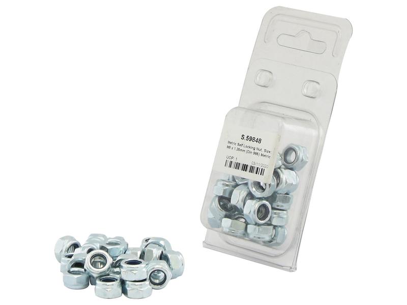 Porca auto bloqueio métrica, Tamanho da rosca: M8x1.25mm (DIN 985) (S.59848)