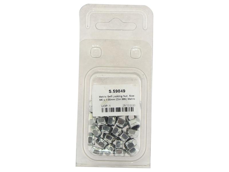 Porca auto bloqueio métrica, Tamanho da rosca: M6x1.00mm (DIN 985) (S.59849)