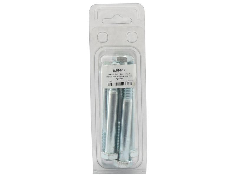 Agripak 8 un. Parafuso métrico, M12x100mm (S.59962)