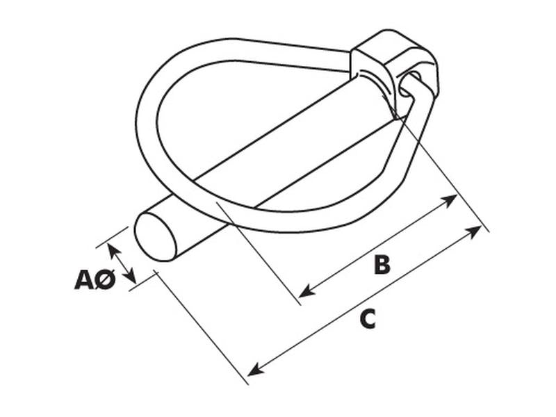 Cavilha mola tipo Pêra Ø10.5mm x 44.5mm (S.5)