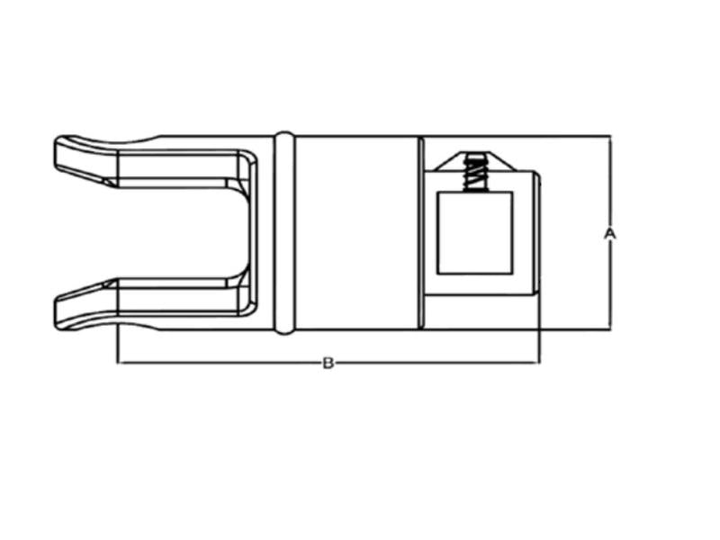 Roda livre (Dimensão da cruzeta: 30.2 x 92mm) Tamanho: 1-3/8''-6 Estrias (S.6055)