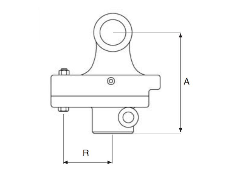 Fusivel PTO (Dimensão da cruzeta: 23.8 x 61.2mm) Tamanho: 1-3/8''-6 Estrias (S.6156)