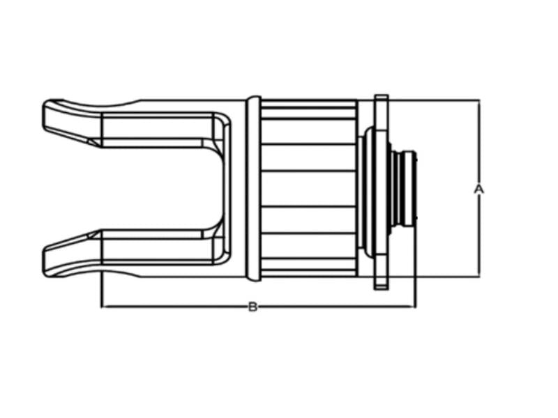 Roda livre (Dimensão da cruzeta: 30.2 x 92mm) Tamanho: 1-3/8''-6 Estrias (S.6210)