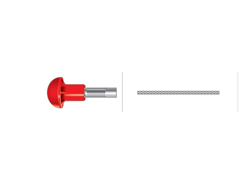 Cabo stop - Comp: 990mm, Comprimento externo do cabo: 770mm. (S.62267)