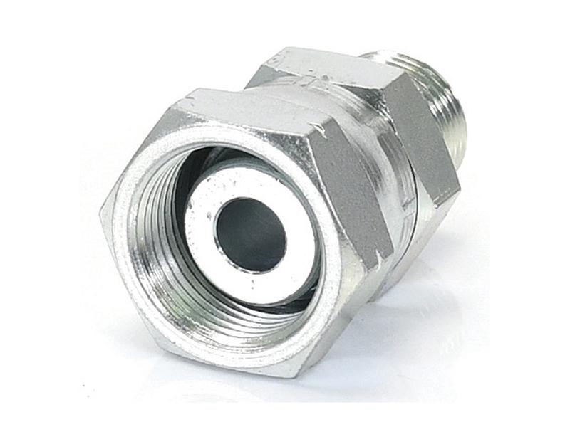 Adaptador hidráulico 3/8'' BSP Macho x M22 x 1.50 Métrica Fêmea giratória (S.6481)