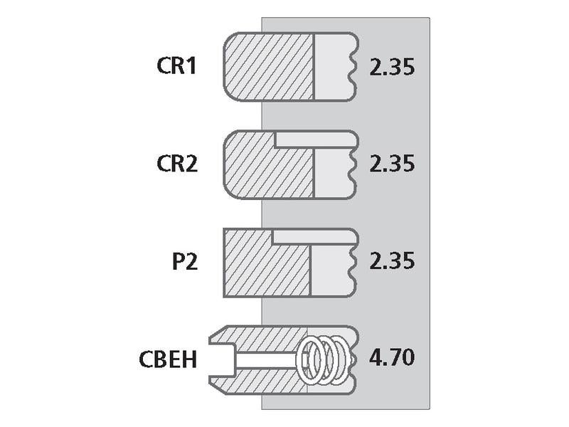 Jogo segmentos +0.040'' (1mm) (S.66066)