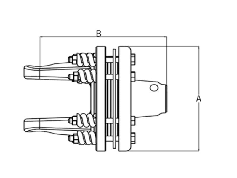 PTO Embraiagem (Dimensão da cruzeta: 35 x 106.5mm) Tamanho: 1-3/4''-6 Estrias (S.6732)