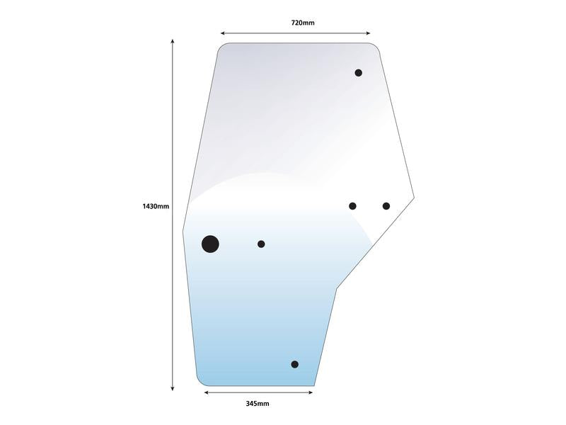 Vidro de porta Esq. (S.67581)