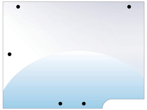 vidro superior traseiro (S.67585)