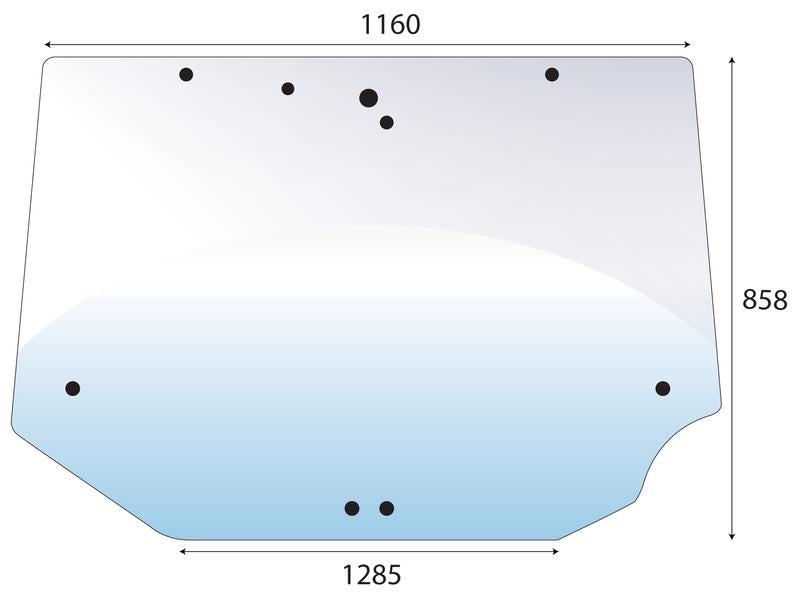 vidro superior traseiro (S.67586)