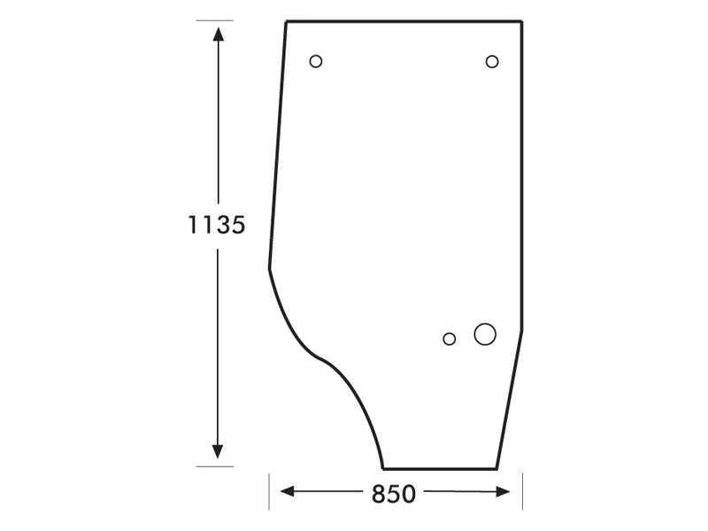 Vidro de porta Esq. (S.67675)